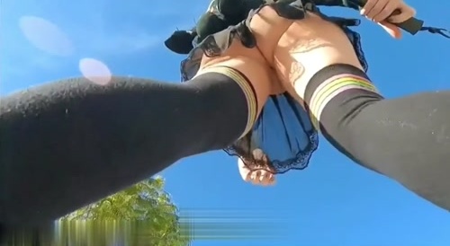 woman riding a skateboard