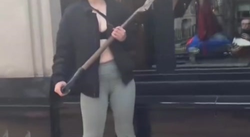 Shovel-wielding woman tells cops, &ldquo;You&rsquo;re next,&rdquo;