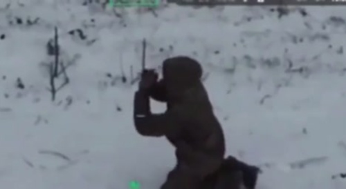 African Soldier Begs For Mercy