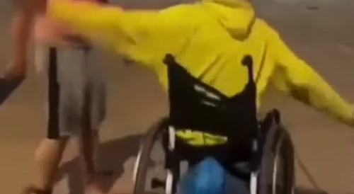 Wheelchair has the hands
