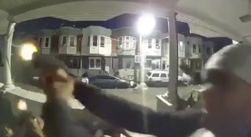 Mass shooting in Philadelphias block caught on ring doorbell camera.