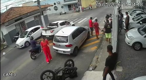 Biker Flew, And Lost His Flip Flops
