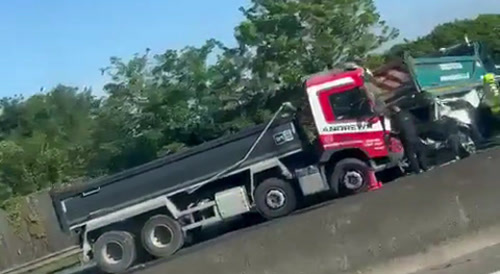 Brutal Accident on a Motorway