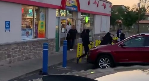 Urban Brawl at Ghetto Gas Station