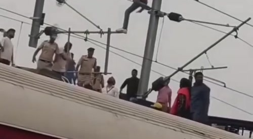 Mentally sick individual causes chaos at railway station