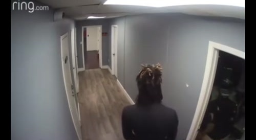 Shooting caught on ring doorbell camera.