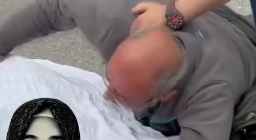 A woman who had an accident on her first day of work.