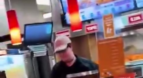 Male Karen Gets a Bucket of Iced Tea Splashed in Face