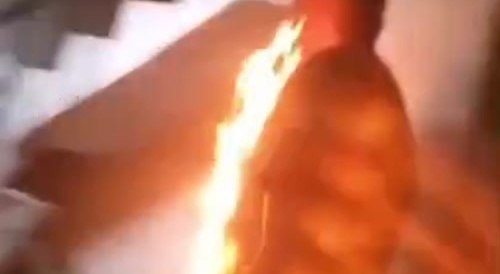 Mental Patient Self Immolates