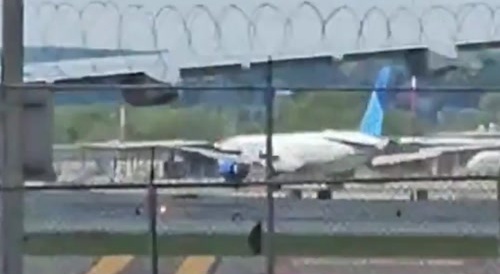 Airplane Crashes Into Delivery Truck