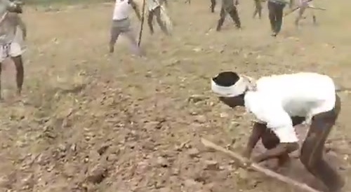 Famillies fighting for land