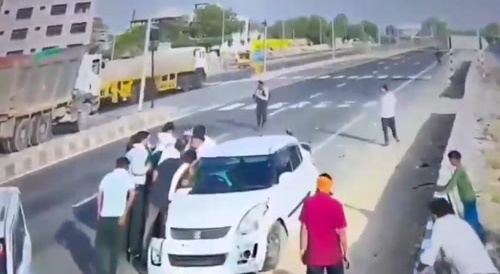 Accident prone spot on road