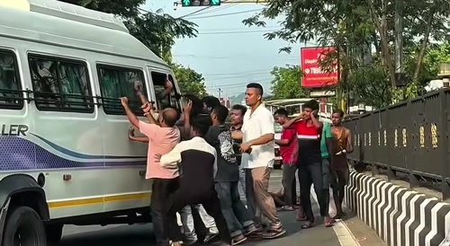 They tried to lynch the driver