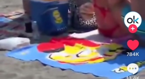 Man masturbates at public beach, italy