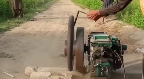 Motor tire rocket launcher