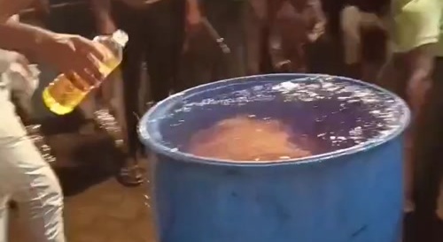 Oil is lighter than water