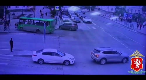 Bus Rams Into Car Then Into Crowd, killing 6.