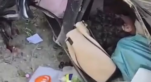 Car accident on Himalayan road