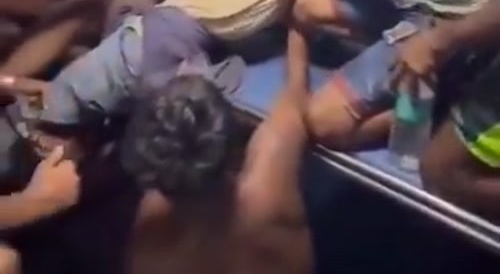 Passenger dies in an over crowded indian train