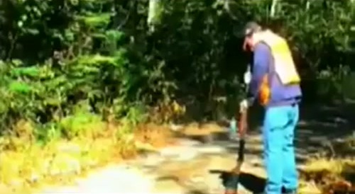 Stupid Idiot Almost Blows his Brains Out