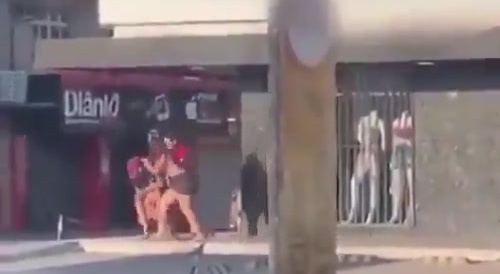 Man Beating Woman Gets Karma