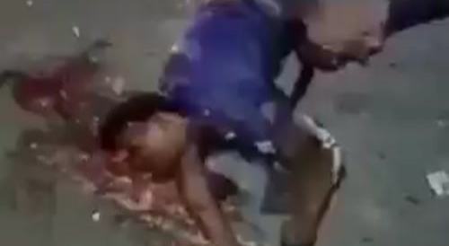 Accident leaves a disturbing scene...