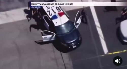 LAPD Shoots Chase Suspect after he Shot at Cops