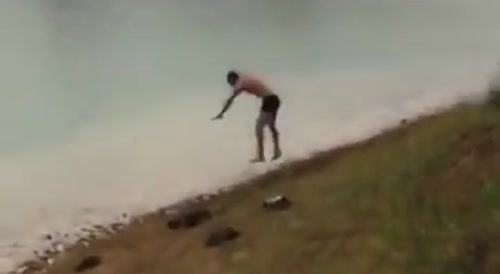 Man Failed To Dive Into Water