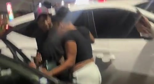 Stupid Azz Ratchet Maces Herself - in da face'