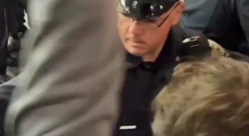 Knicks Fans Fight Cops