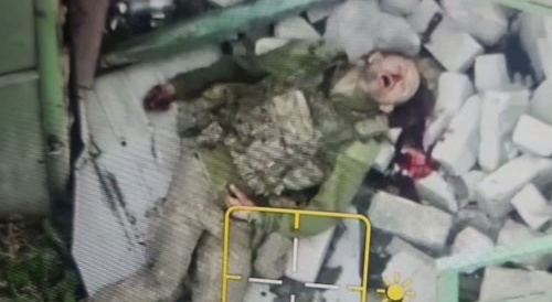 A Ukrainian took a bullet to his empty head.