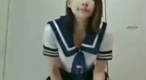 Asian Girl With a 'Butt Plug' can Lift a Jug of Water