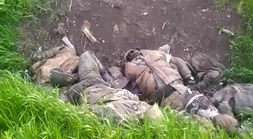 A trench with rotten russians
