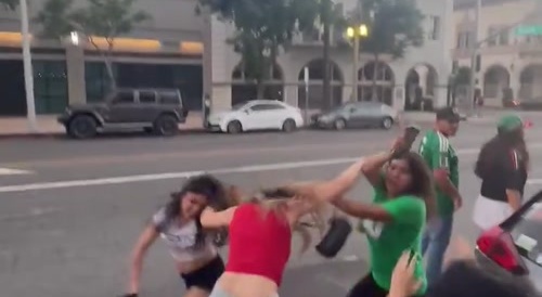 "Caliente Latinas' Fight Over Soccer Game - Viva Mexico!
