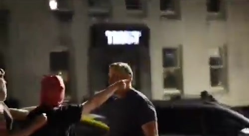 ANTIFA Punks Meet MAGA Enforcer