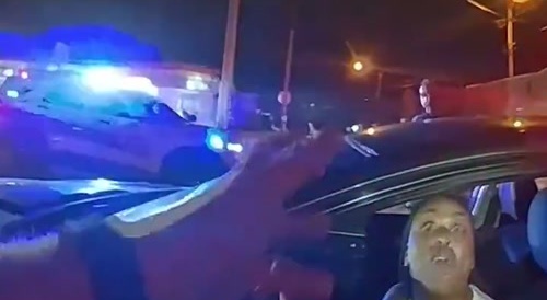 Grumpy Ratchet Argues with Cops - ends in Handcuffs