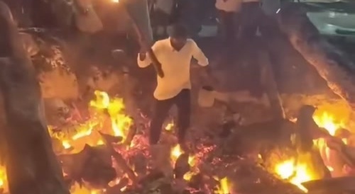 Pathetic fire walk