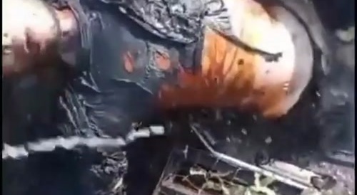 Fried russian tanker.