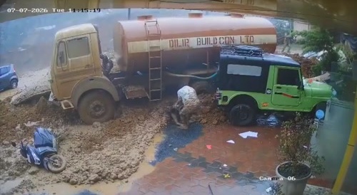 India Tunnel Construction Landslide