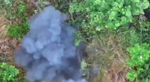 Blown to bits. A wounded Ukrainian blew himself up with a grenade.