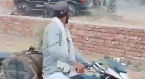 Man rammed by suv into the wall