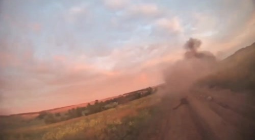The occupiers were blown up by a mine.