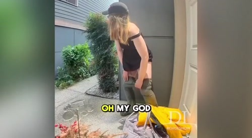 Ratchet white girl disturbing the neighbors