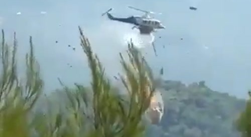 Today's Greek Helo mid-air