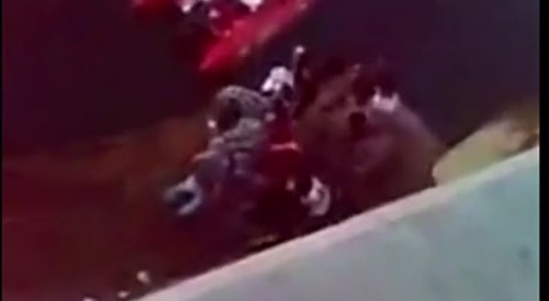 guy&rsquo;s made a mistake in diving, his face hit a rock, and his face was partially cracked, but he was still alive.
