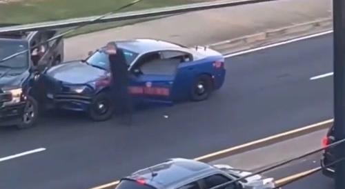 Police Georgia State Trooper ends a street takeover.