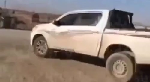 Gets exploded by drone
