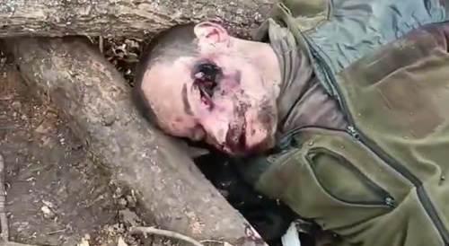 The corpses of Ukrainians are lying underfoot