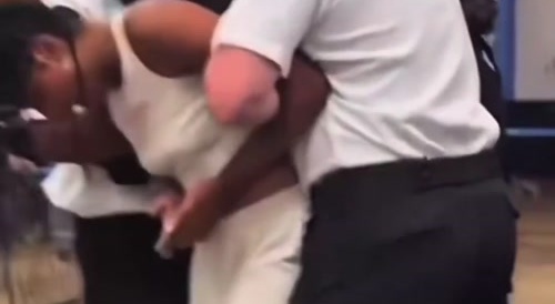 Walmart Ratchet Caught Stealing - BF Jumps in the fray