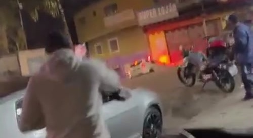 Police Chase Leads To Biker Smoosh
